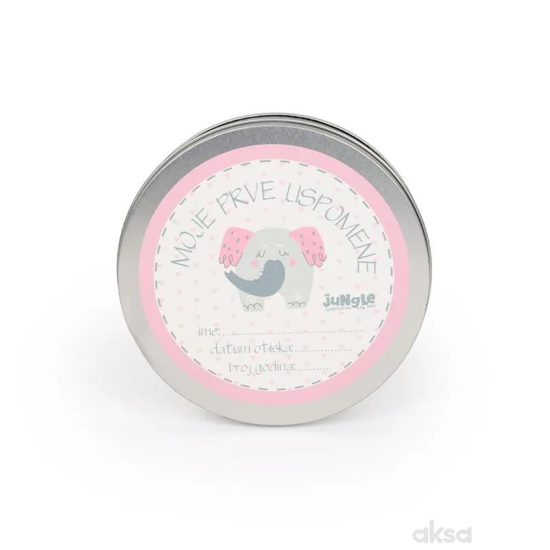 Jungle bebi set prvi otisak, roze