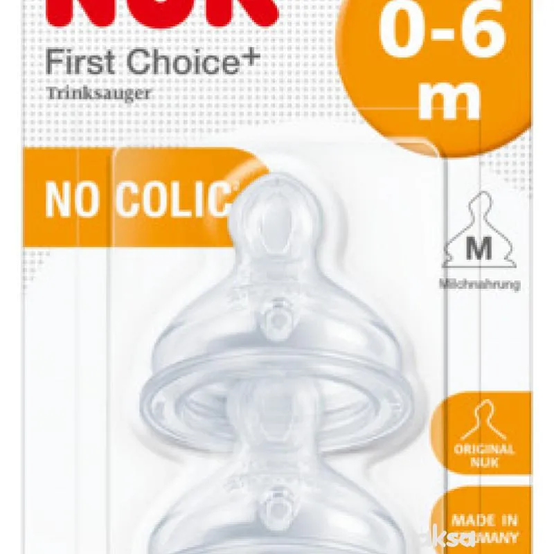 Nuk FC plus cucla silikon, srednji protok(M), 0-6m