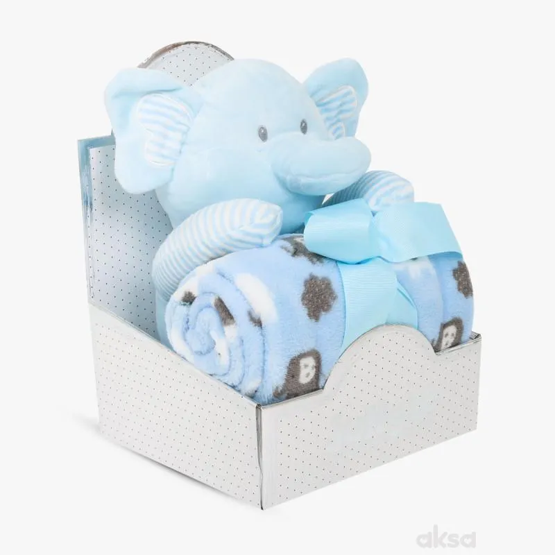 Jungle Baby set igračka i ćebe plavi