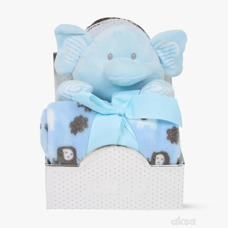 Jungle Baby set igračka i ćebe plavi