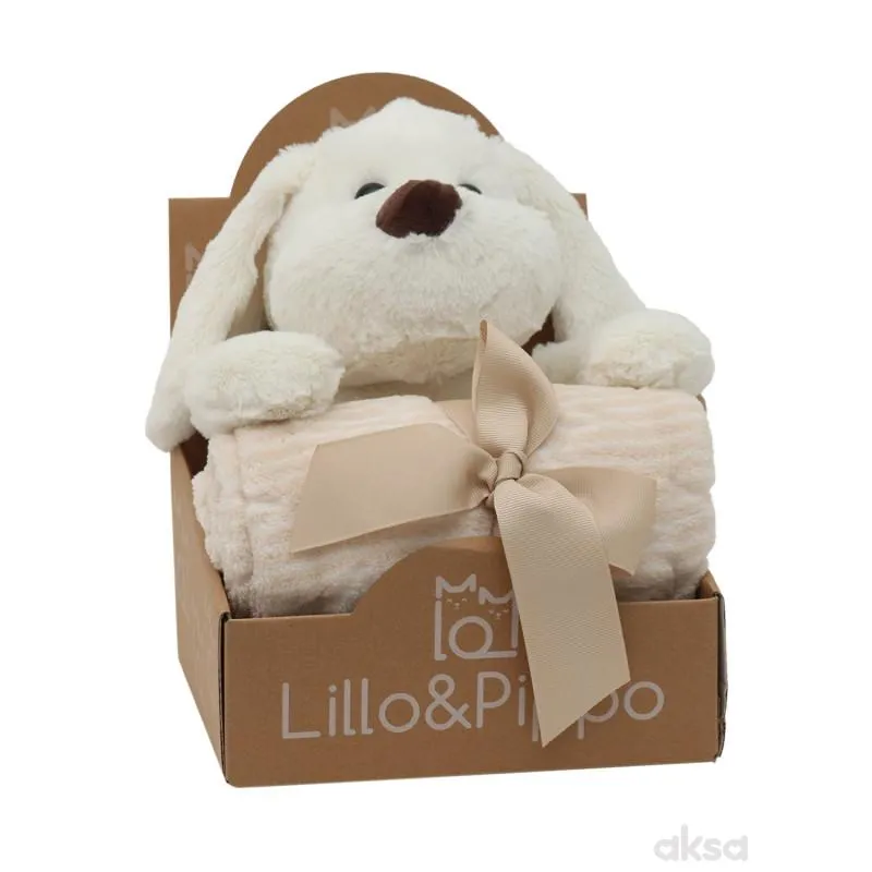 Lillo&Pippo ćebe sa igračkom kuca beli