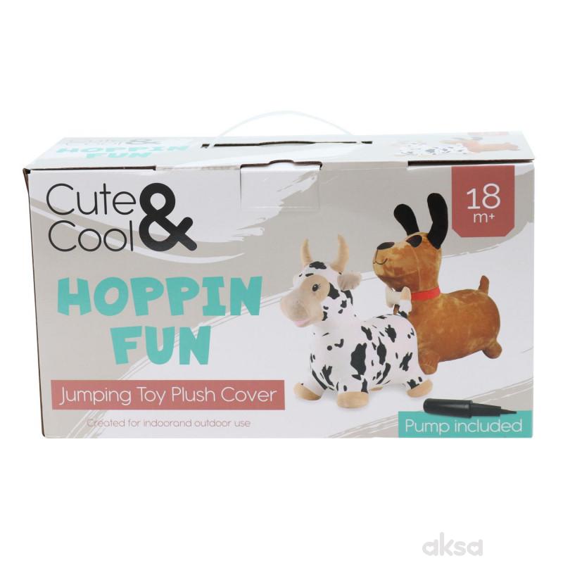 Cute&Cool igračka za skakanje plišana kuca 