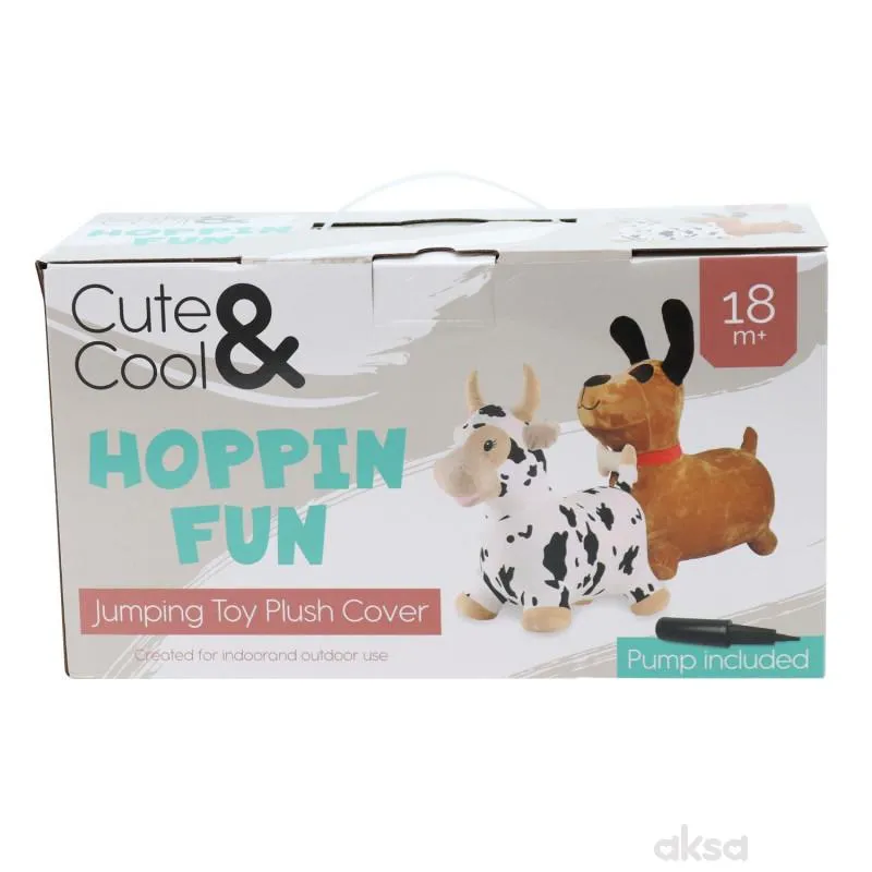 Cute&Cool igračka za skakanje plišana kuca