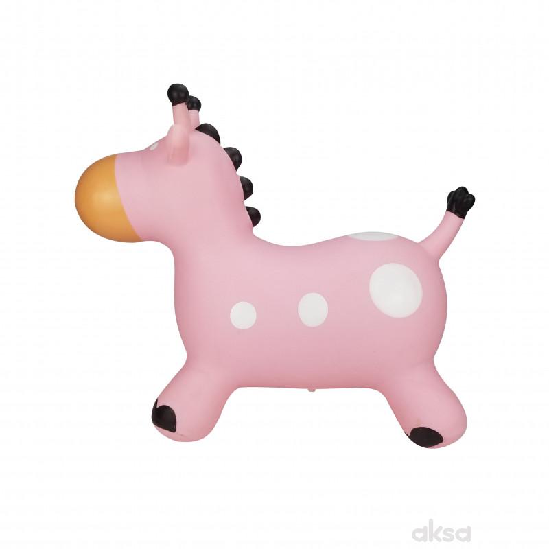 Cute&Cool igračka za skakanje roze žirafa 