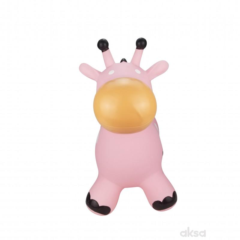 Cute&Cool igračka za skakanje roze žirafa 