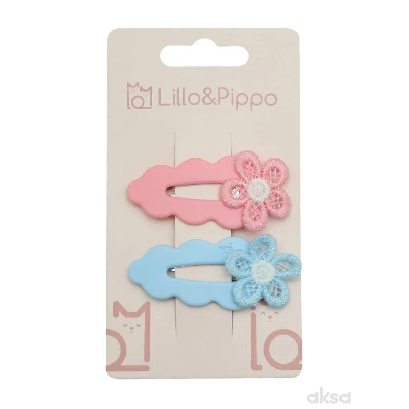 Lillo&Pippo šnalice za kosu 2/1 cvet 
