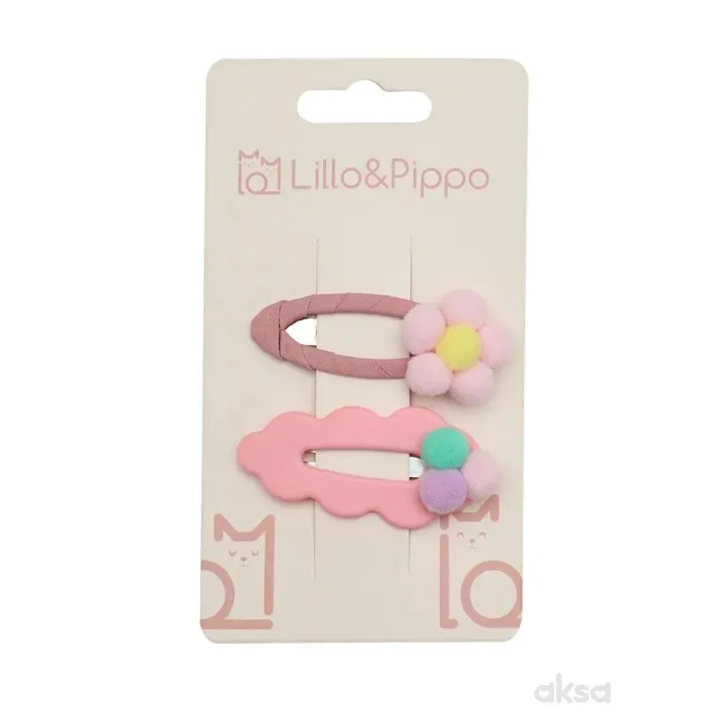 Lillo&Pippo šnalice za kosu 2/1 cvet