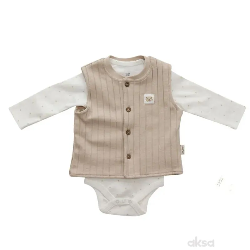 Lillo&Pippo set (bodi dr,pantalone,prsluk), dečaci