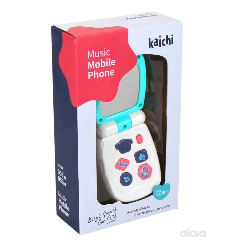 Hk Mini igračka muzički mobilni telefon plavi