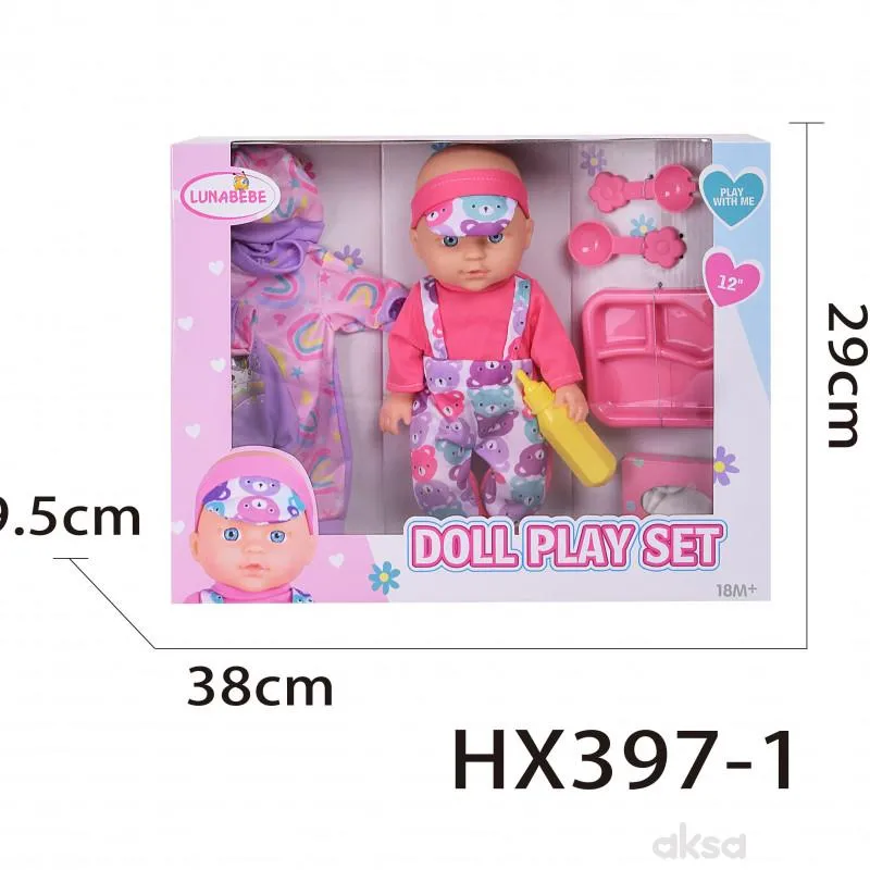 Hk Mini lutka baby born sa dodacima, roze