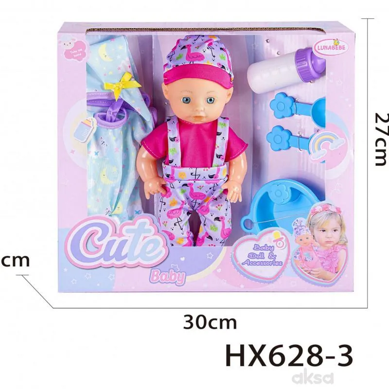 Hk Mini lutka baby born sa dodacima, plava