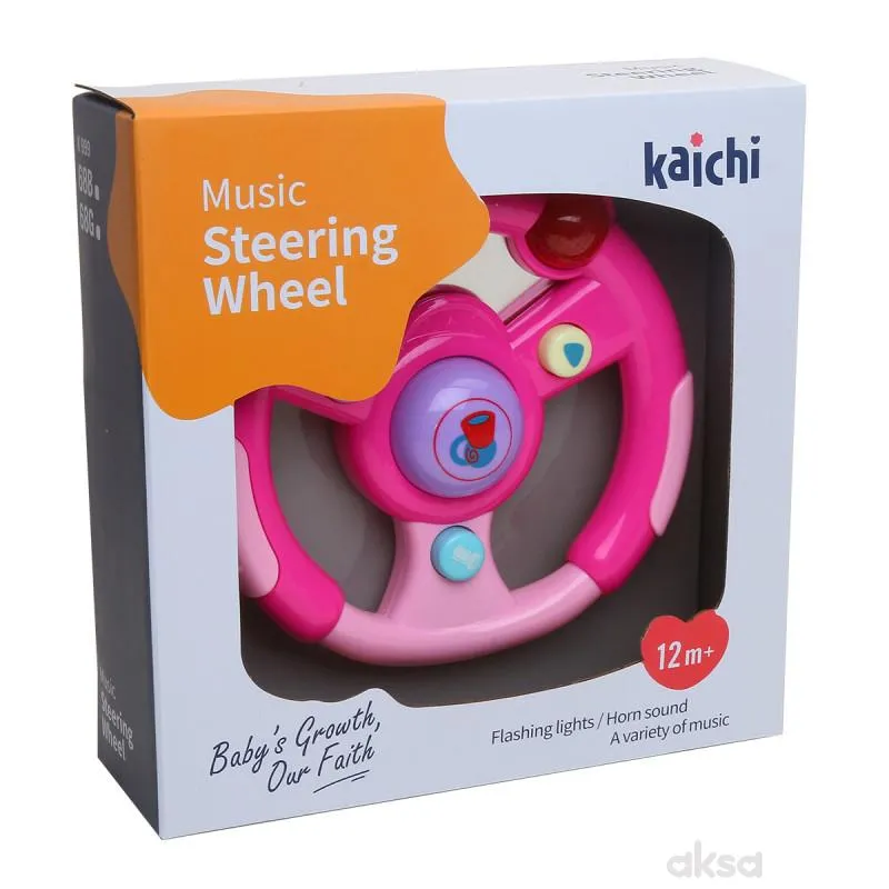 Hk Mini igračka muzički volan, roze