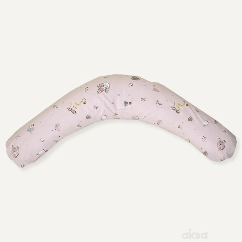 Lillo&Pippo jastuk za dojenje Žirafe roze, 145x36