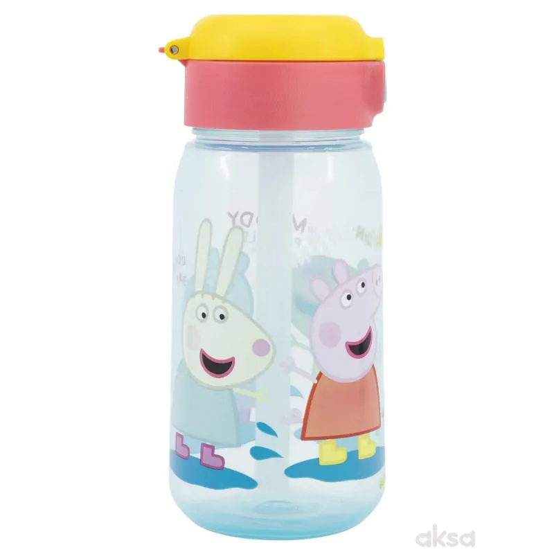 Stor flašica sa slamčicom 510 ml Peppa Pig