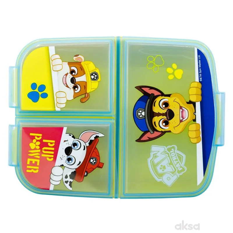 Stor kutija za obrok više pregrada Paw Patrol