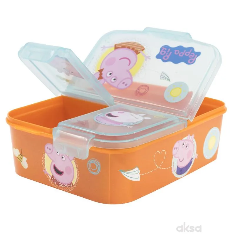 Stor kutija za obrok više pregrada Peppa Pig