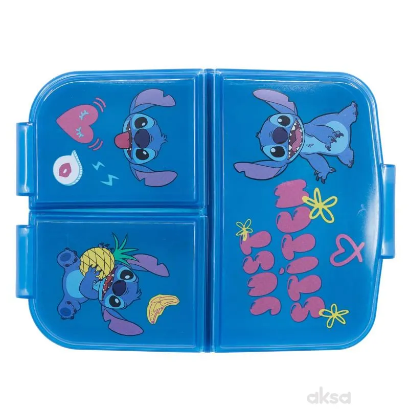 Stor kutija za obrok više pregrada Stitch
