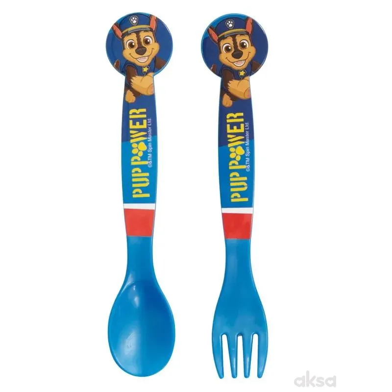 Stor plastični pribor za jelo 2/1 Paw Patrol