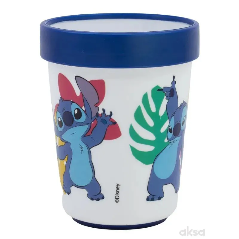 Stor neklizajuća čaša 250 ml Stitch
