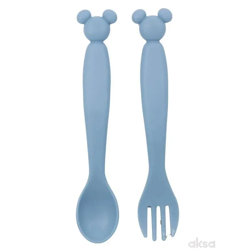 Stor plastični pribor za jelo 2/1 Mickey Mouse