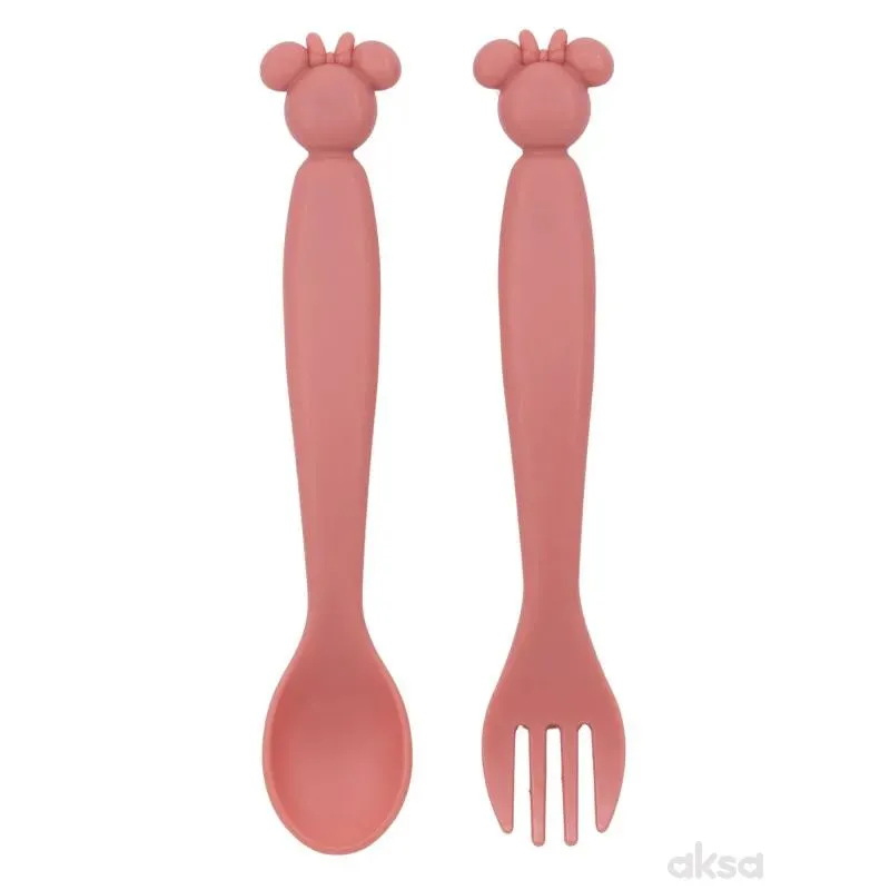 Stor plastični pribor za jelo 2/1 Minnie Mouse