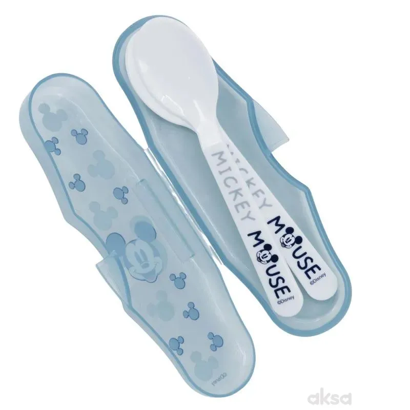 Stor plastična kašičica sa kutijom 2/1Mickey Mouse