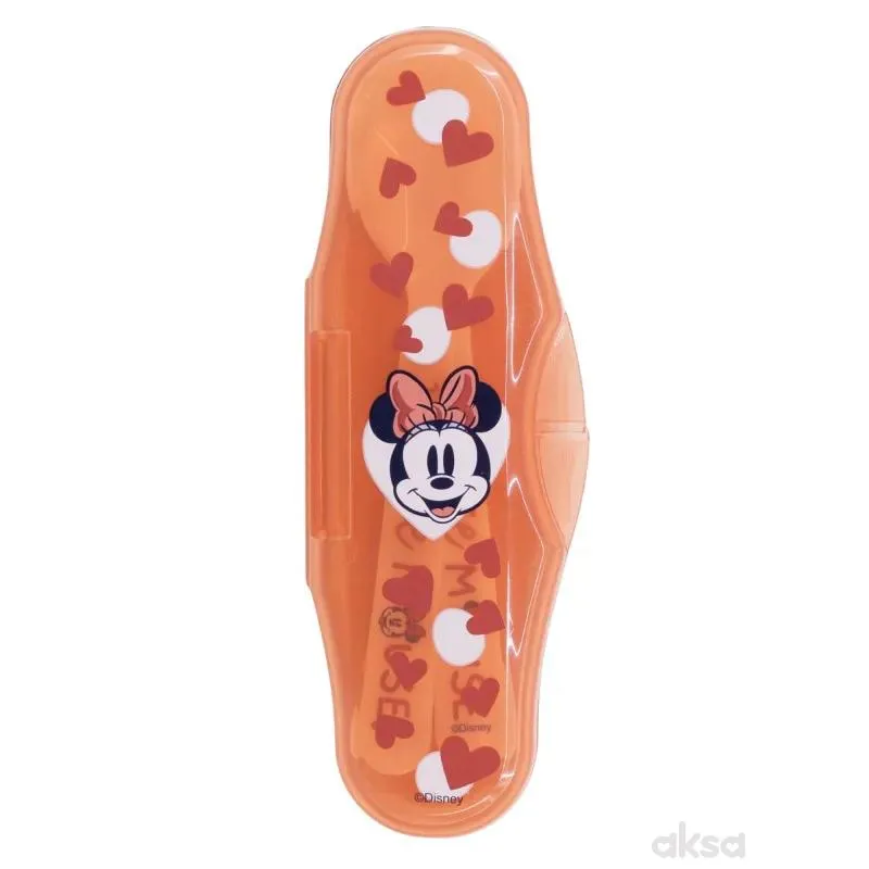 Stor plastična kašičica sa kutijom 2/1Minnie Mouse