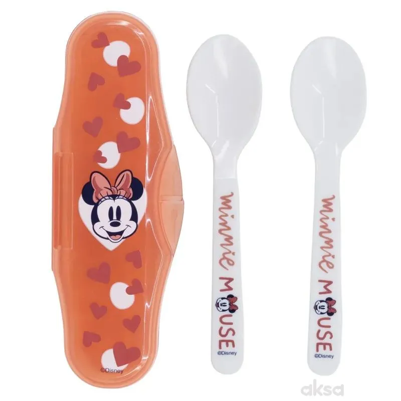 Stor plastična kašičica sa kutijom 2/1Minnie Mouse