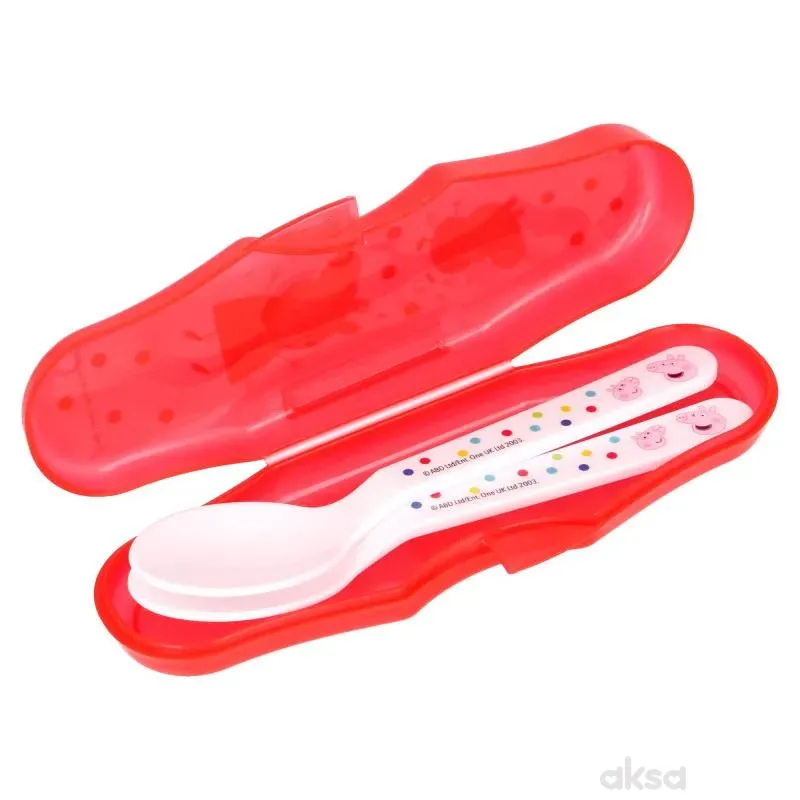 Stor plastična kašičica sa kutijom 2/1 Peppa Pig