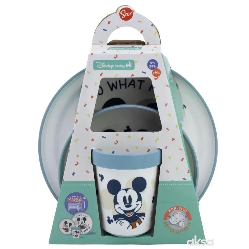 Stor neklizajući set za hranjenje 3/1,Mickey Mouse