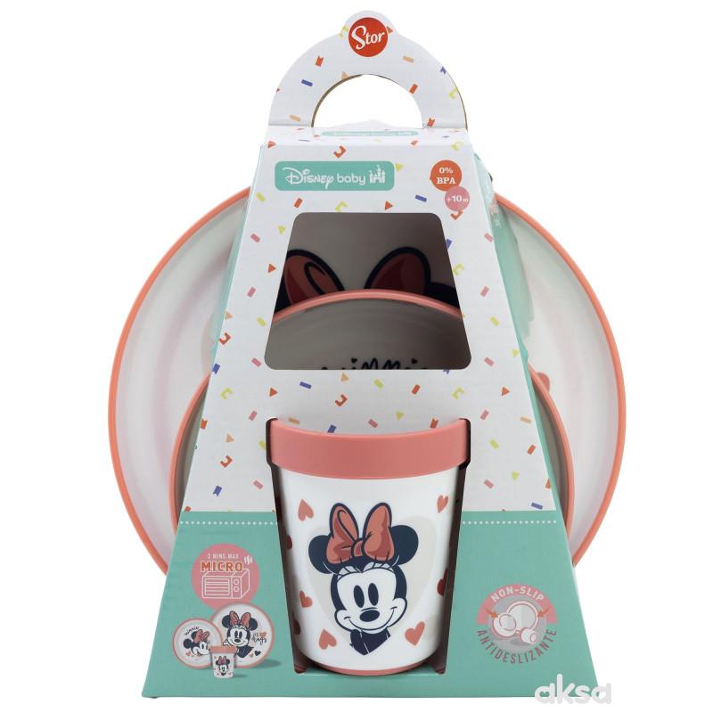 Stor neklizajući set za hranjenje 3/1,Minnie Mouse 