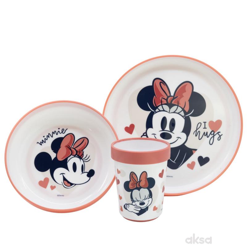 Stor neklizajući set za hranjenje 3/1,Minnie Mouse 