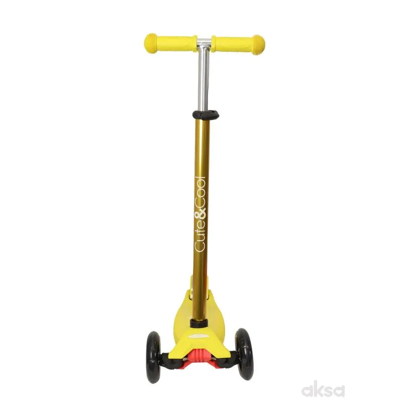 Cute&Cool trotinet Prime Lights yellow