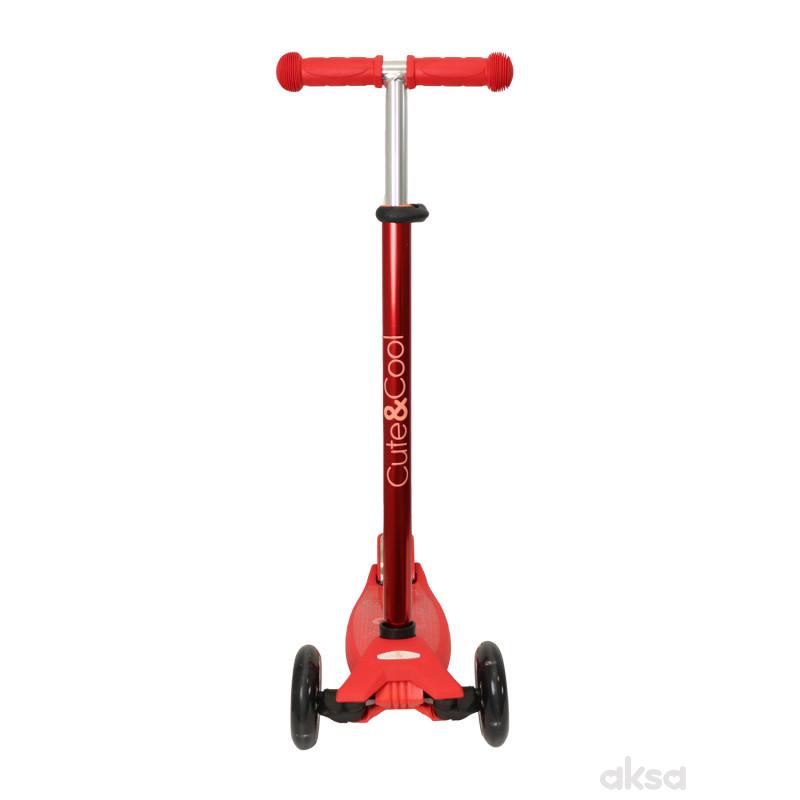 Cute&Cool trotinet Prime Lights red 