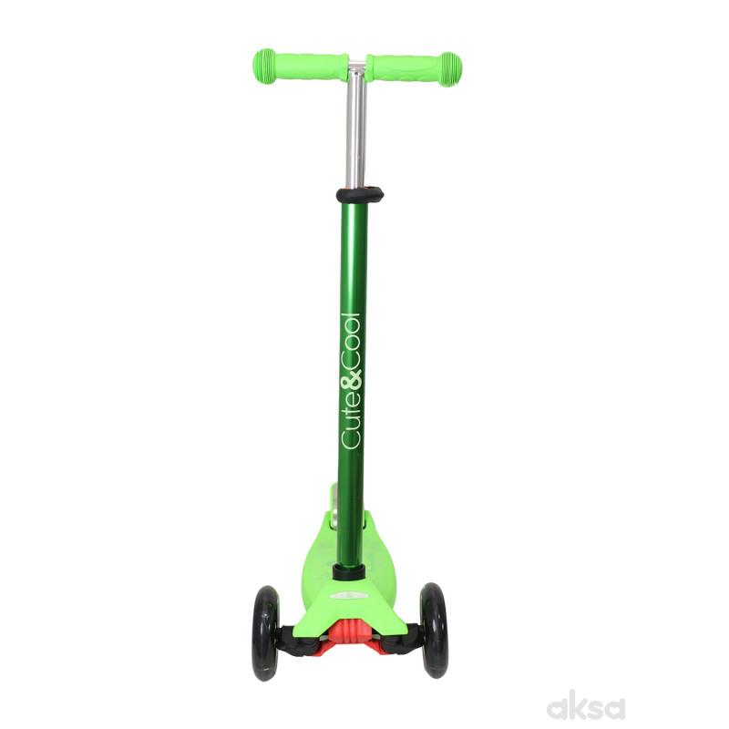 Cute&Cool trotinet Prime Lights green 