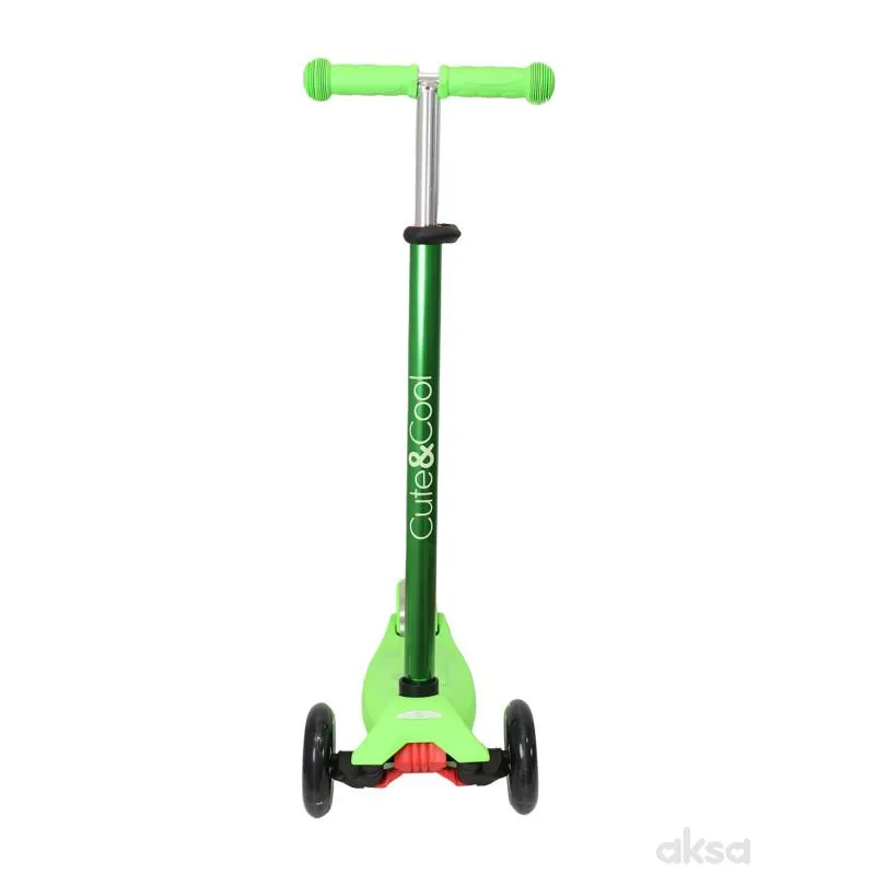 Cute&Cool trotinet Prime Lights green