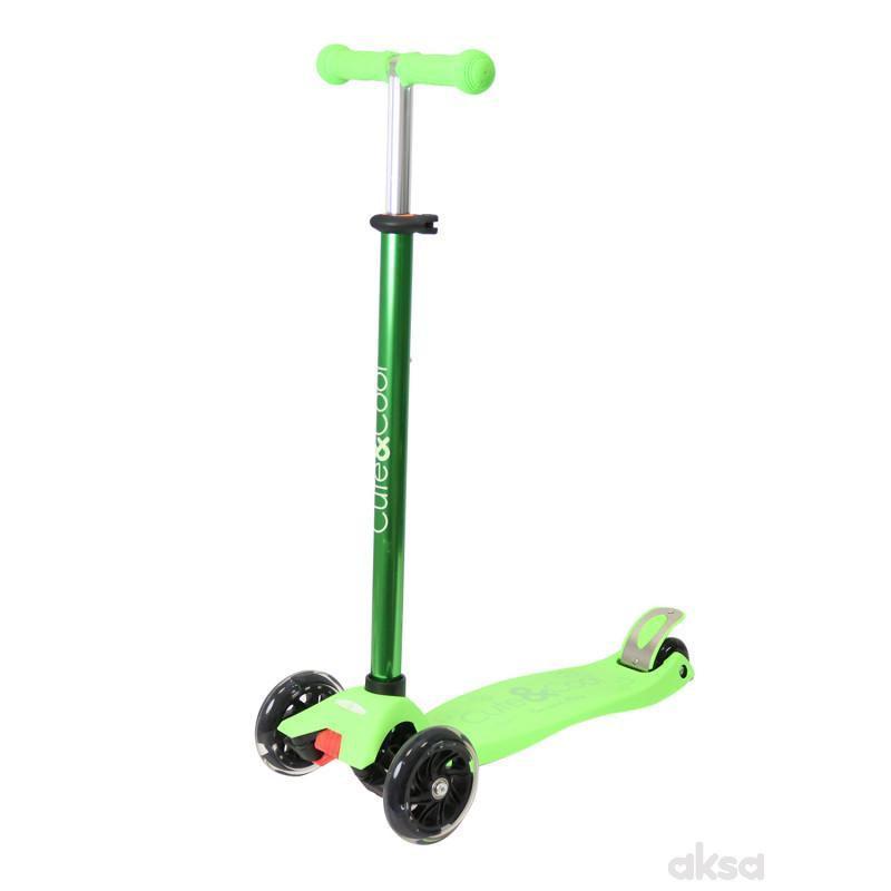 Cute&Cool trotinet Prime Lights green 