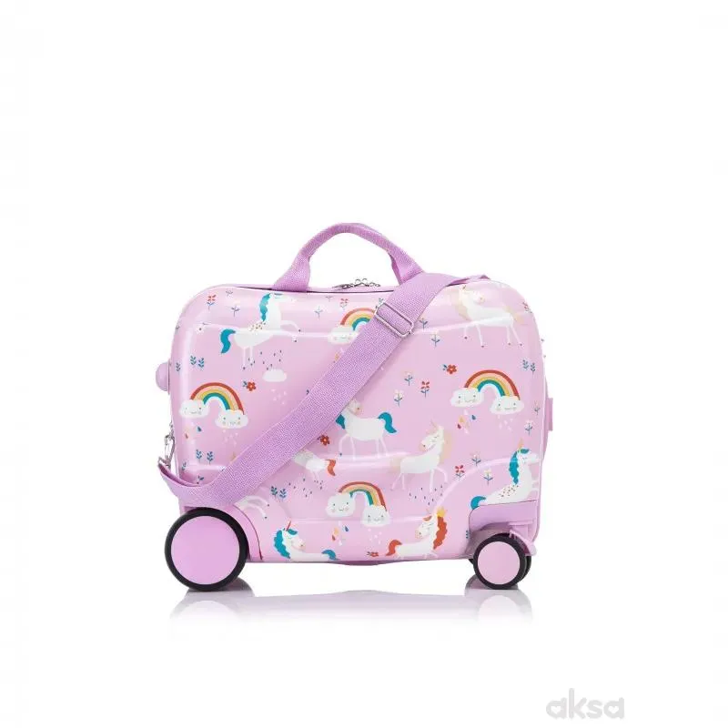 Cute&Cool kofer za decu, Ride-on, jednorog