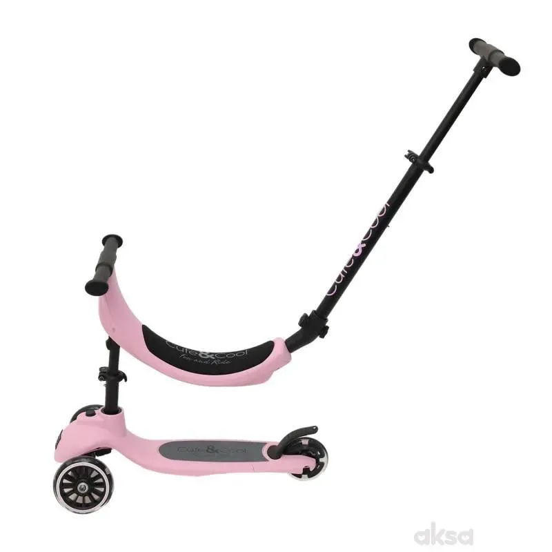 Cute&cool Mini Deluxe Scooter 4 in 1, Pink