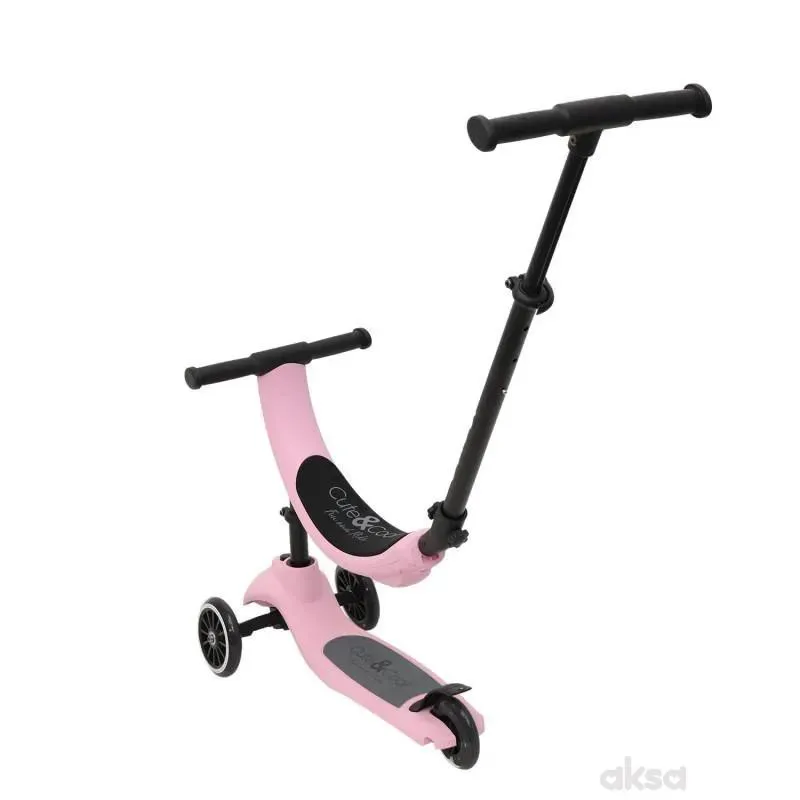Cute&cool Mini Deluxe Scooter 4 in 1, Pink