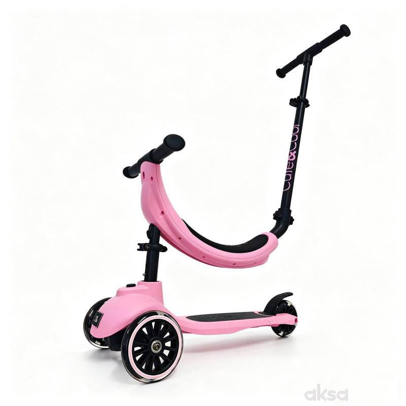 Cute&cool Mini Deluxe Scooter 4 in 1, Pink 