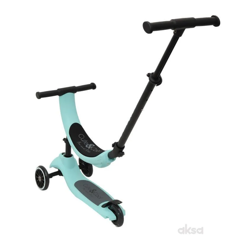 Cute&cool Mini Deluxe Scooter 4 in 1, Turquoise