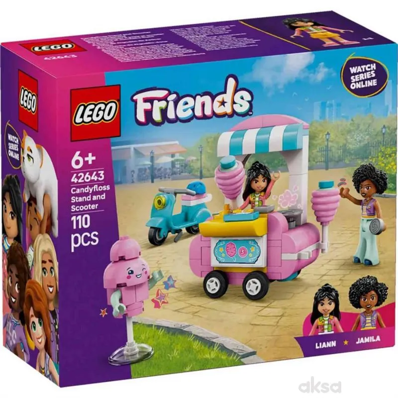 Lego friends cotton candy stand and scooter 
