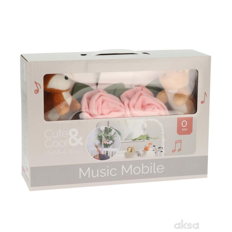 Cute&Cool muzička vrteška lane i sovica roze 