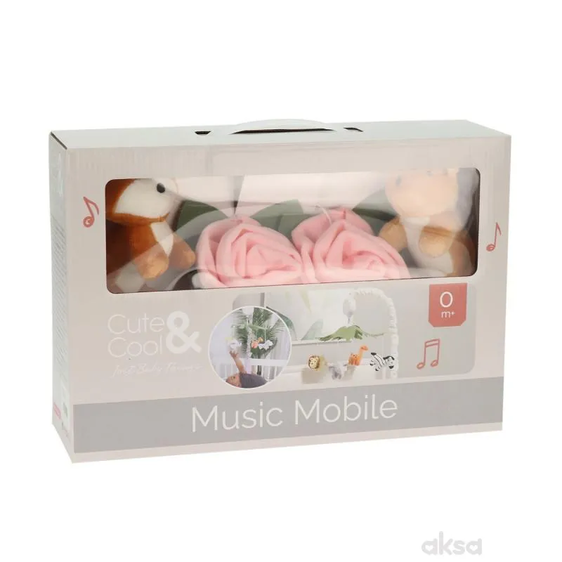 Cute&Cool muzička vrteška lane i sovica roze