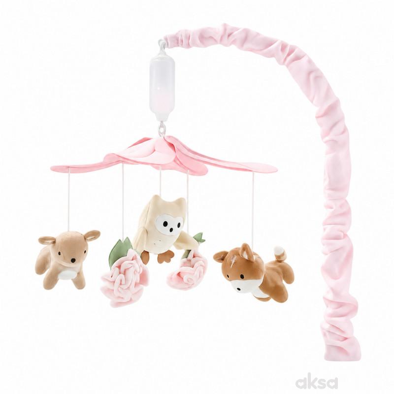 Cute&Cool muzička vrteška lane i sovica roze 