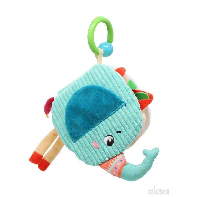 Cute&Cool plišana knjiga za bebe plavi slon