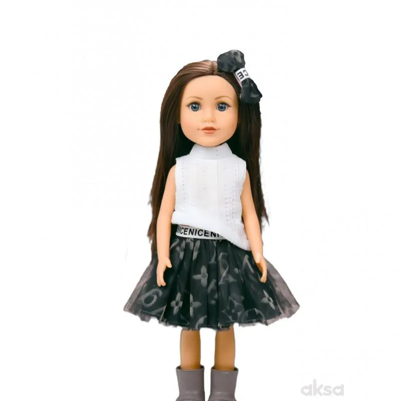 Cute&Cool lutka Brunette crna suknjica, 30cm