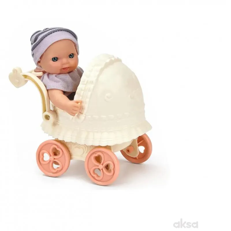 Cute&Cool lutka beba u kolicima, 15cm