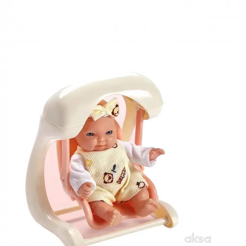 Cute&Cool lutka beba u ljulji, 15cm